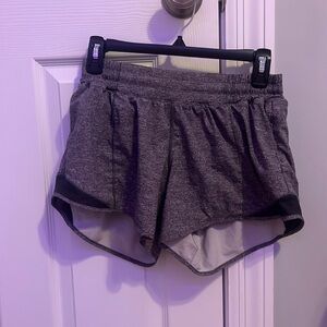 Lululemon Gray 4’ Hottie Hot Shorts